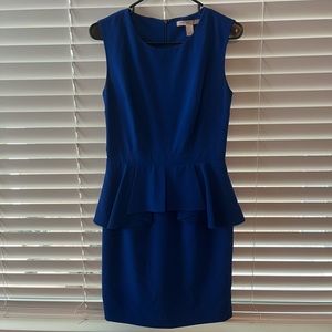 Beautiful royal blue office style dress